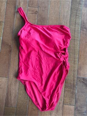 Vibrant Red One-Piece Swimsuit